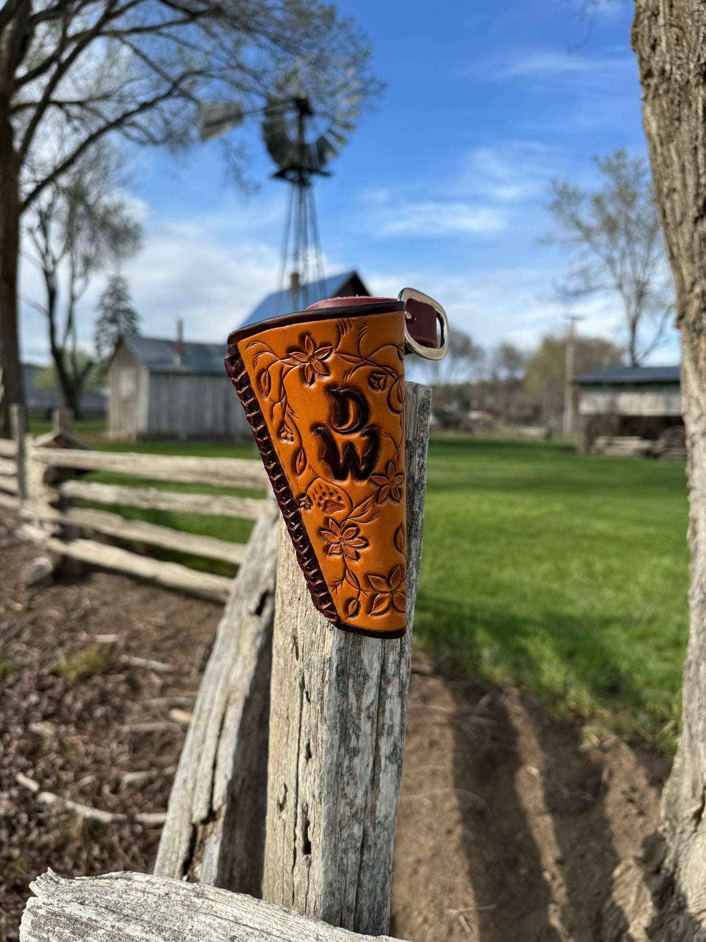 Custom Leather Flag Boot - Pistol Annie's Boutique