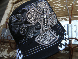 Chevron Cross Cap - Pistol Annie's Boutique