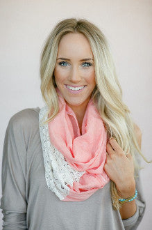 Coral Linen & Lace Loop - Pistol Annie's Boutique