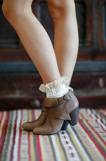 Lace Trim Boot Cuffs - Pistol Annie's Boutique