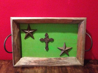 Lime Stars & Cross Wall Decor - Pistol Annie's Boutique