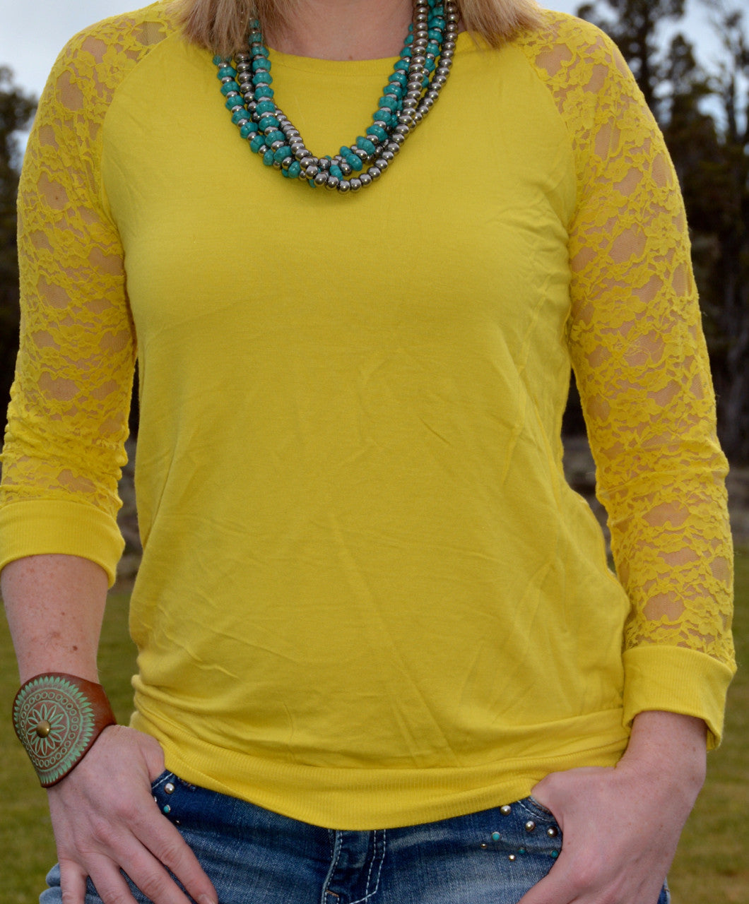 Sunny Days Lace Top - Pistol Annie's Boutique