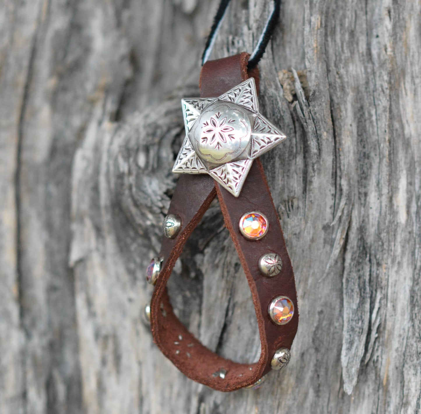 Leather Tie Down Keeper - Pistol Annie's Boutique