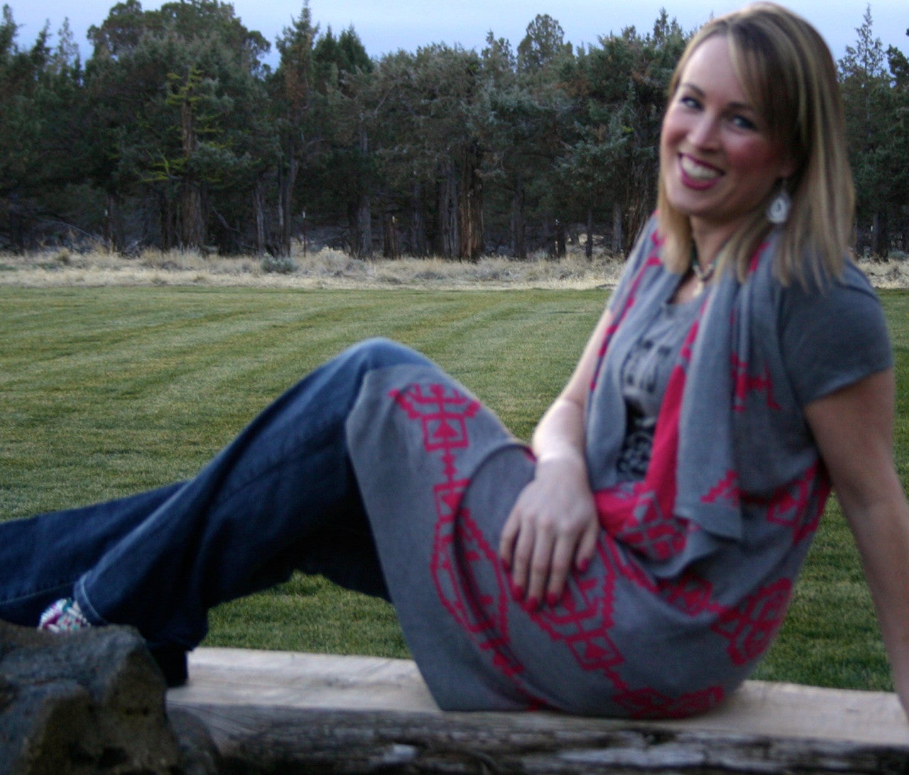 Southwest Fest Long Vest - Pistol Annie's Boutique