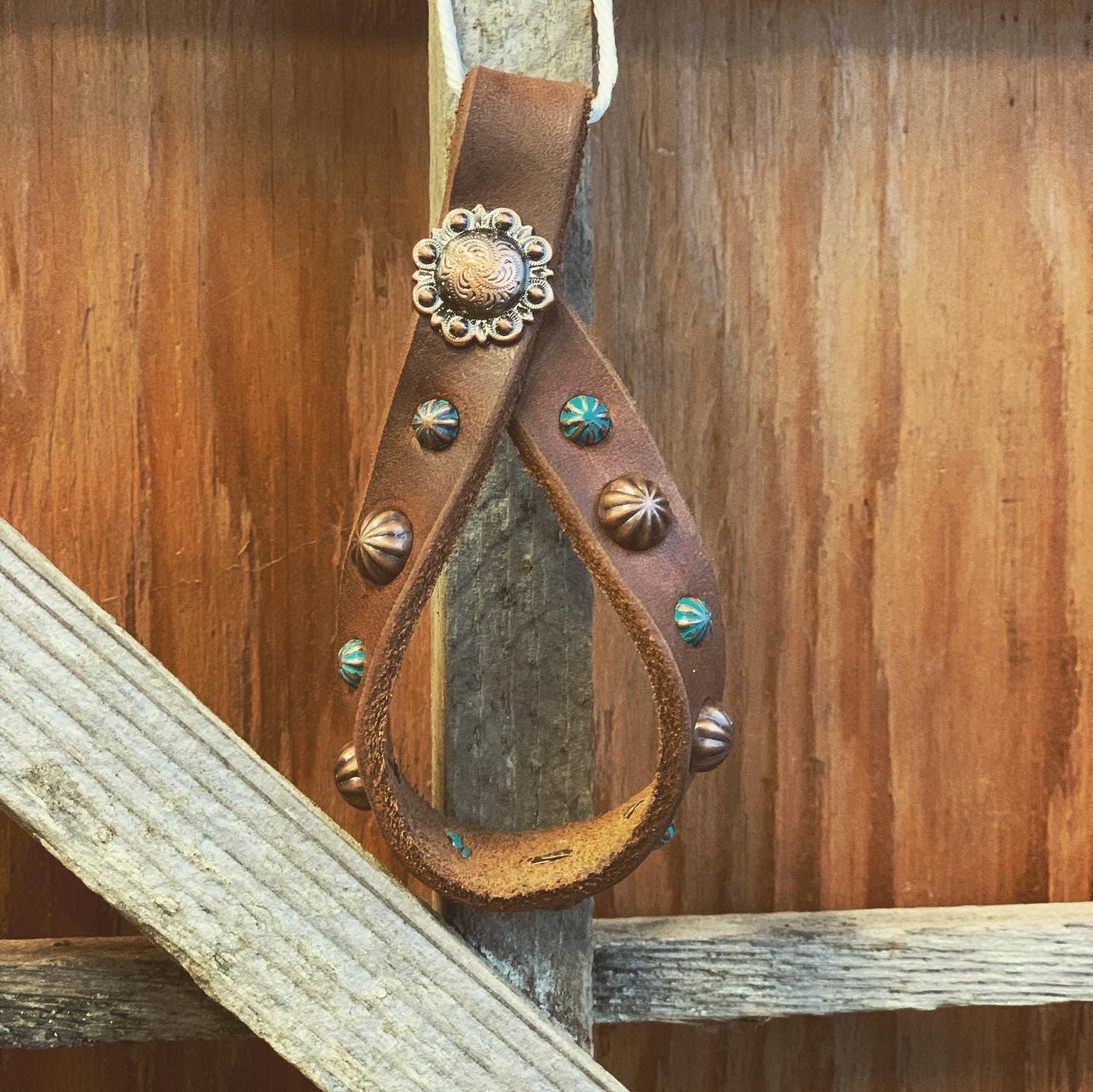 Leather Tie Down Keeper - Pistol Annie's Boutique
