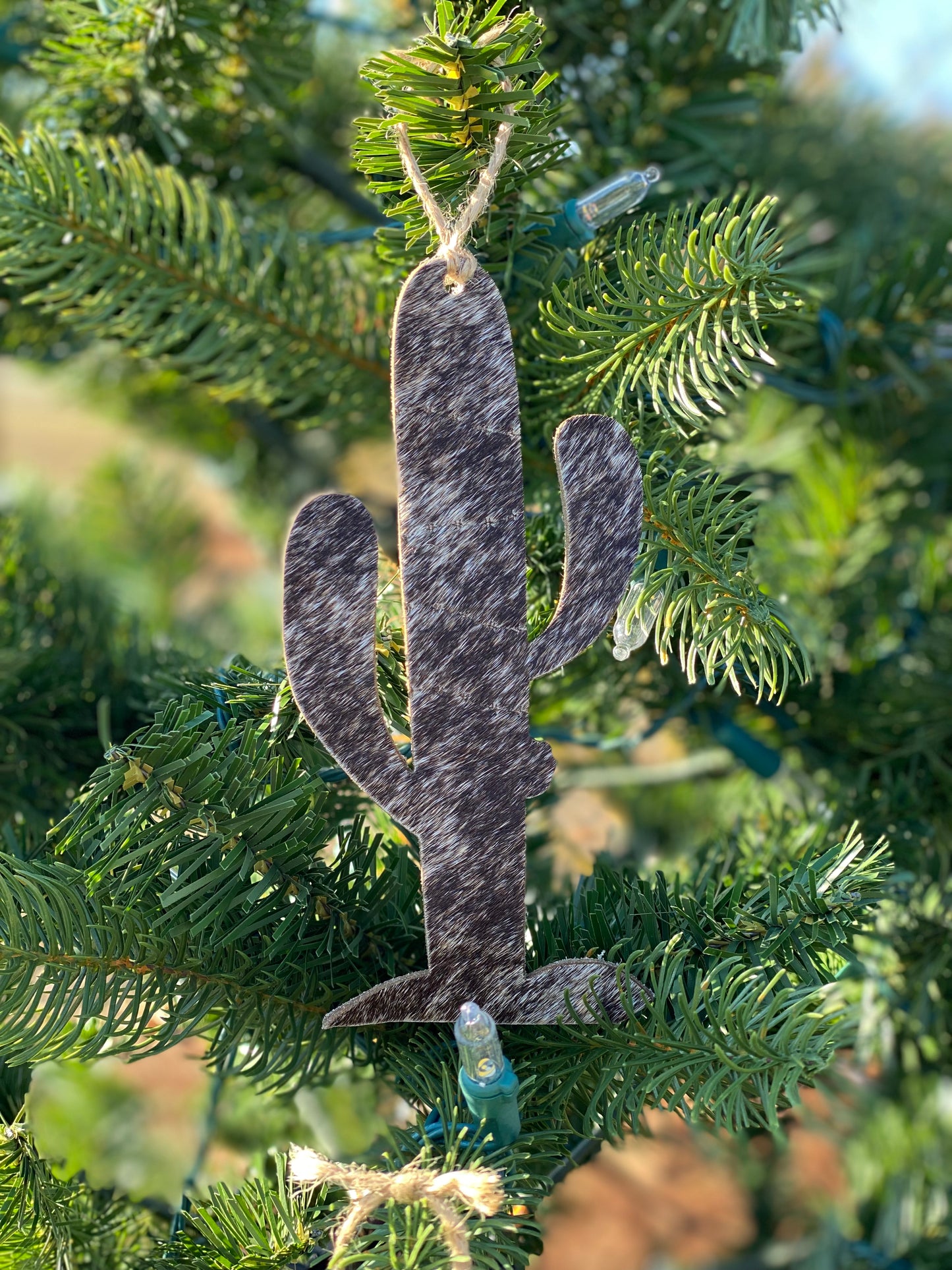 Cowhide Christmas Ornaments - Pistol Annie's Boutique