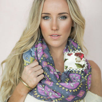 Medallion Paisley Scarf - Pistol Annie's Boutique