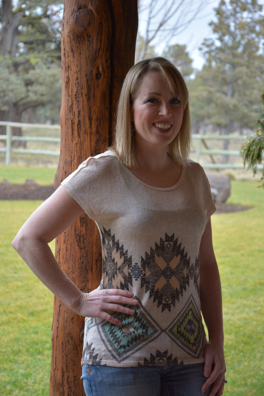 Aztec Princess Hi Low Tee - Pistol Annie's Boutique