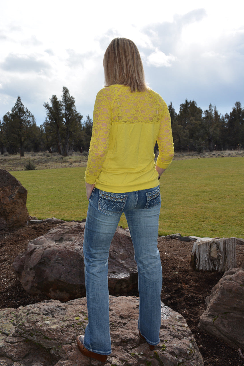 Sunny Days Lace Top - Pistol Annie's Boutique