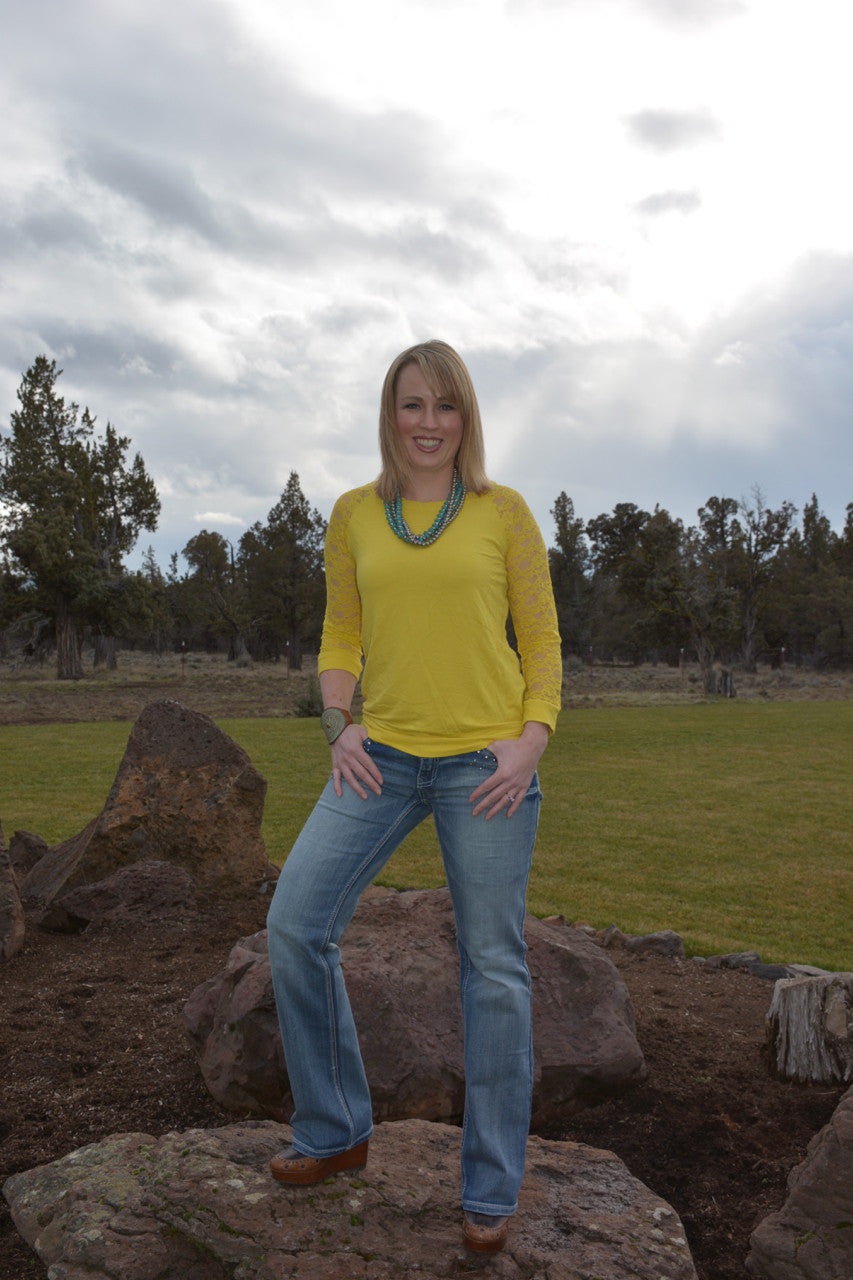 Sunny Days Lace Top - Pistol Annie's Boutique