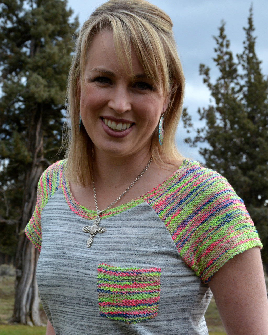 Aztec Pocket Shirt - Pistol Annie's Boutique