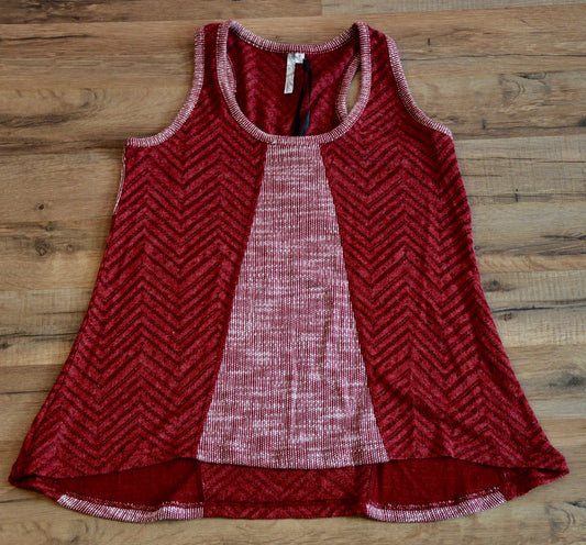 Brick Red Knit Sweater Tank - Pistol Annie's Boutique