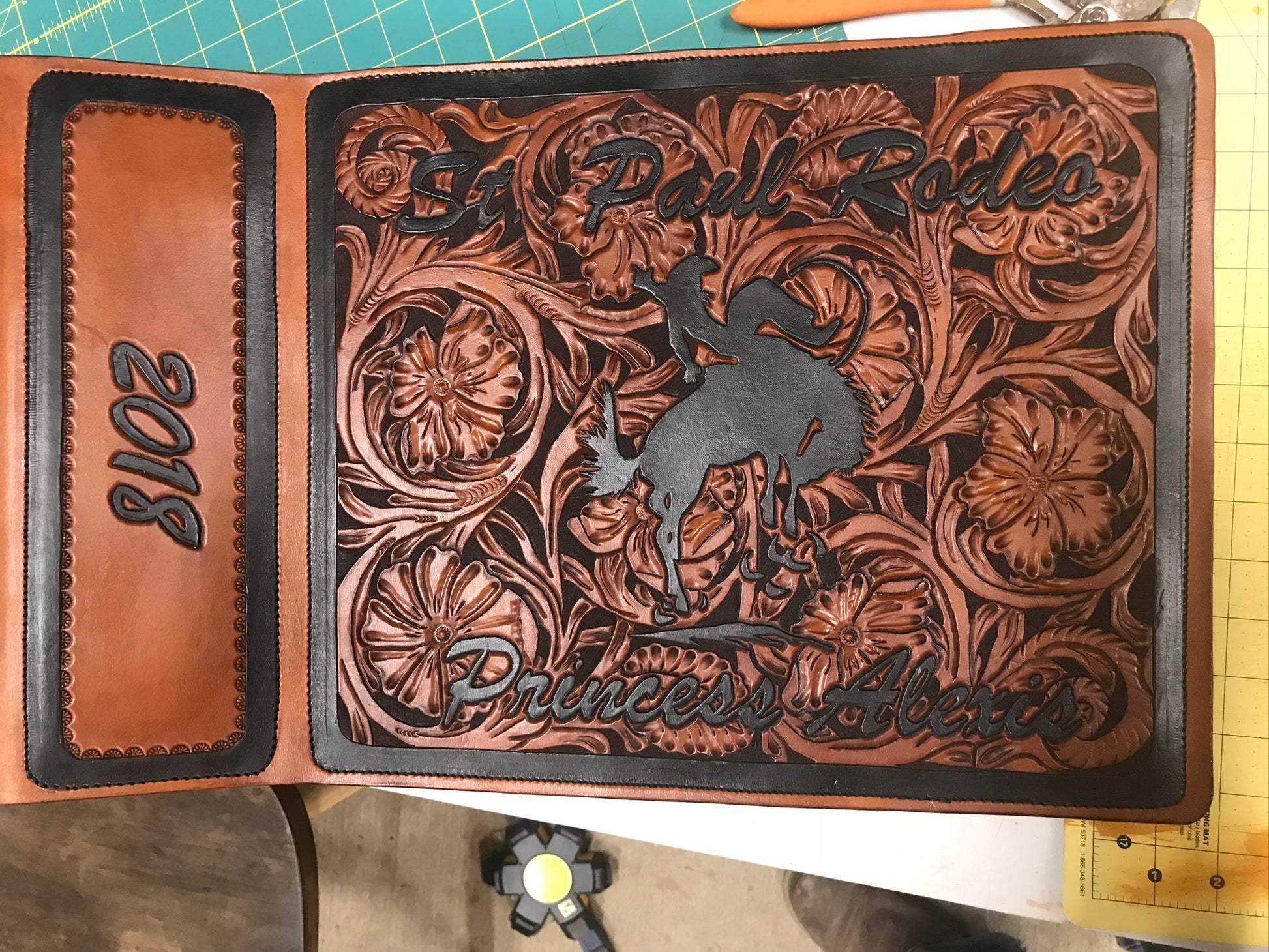 Custom Order Leather Scrapbook