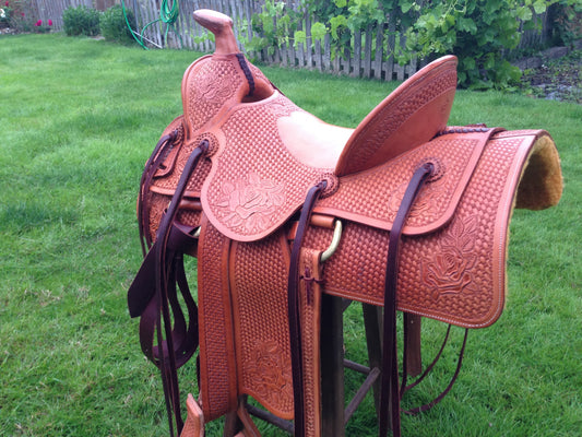 Old Style Custom Western Saddle - Pistol Annie's Boutique