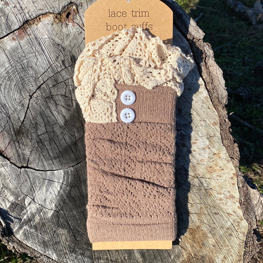 Lace Trim Boot Cuffs - Pistol Annie's Boutique