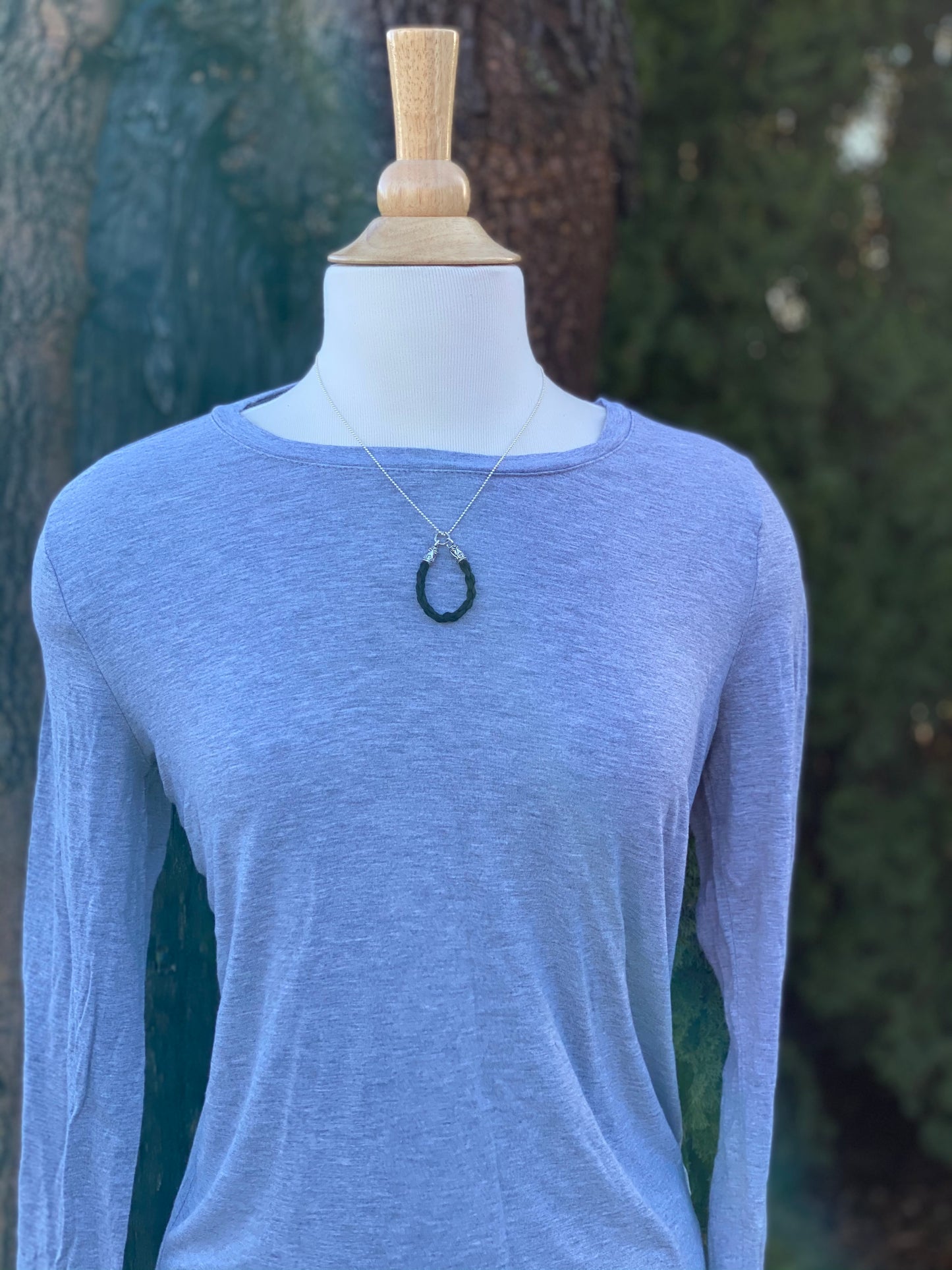 Horseshoe Braided Horsehair Necklace - Pistol Annie's Boutique