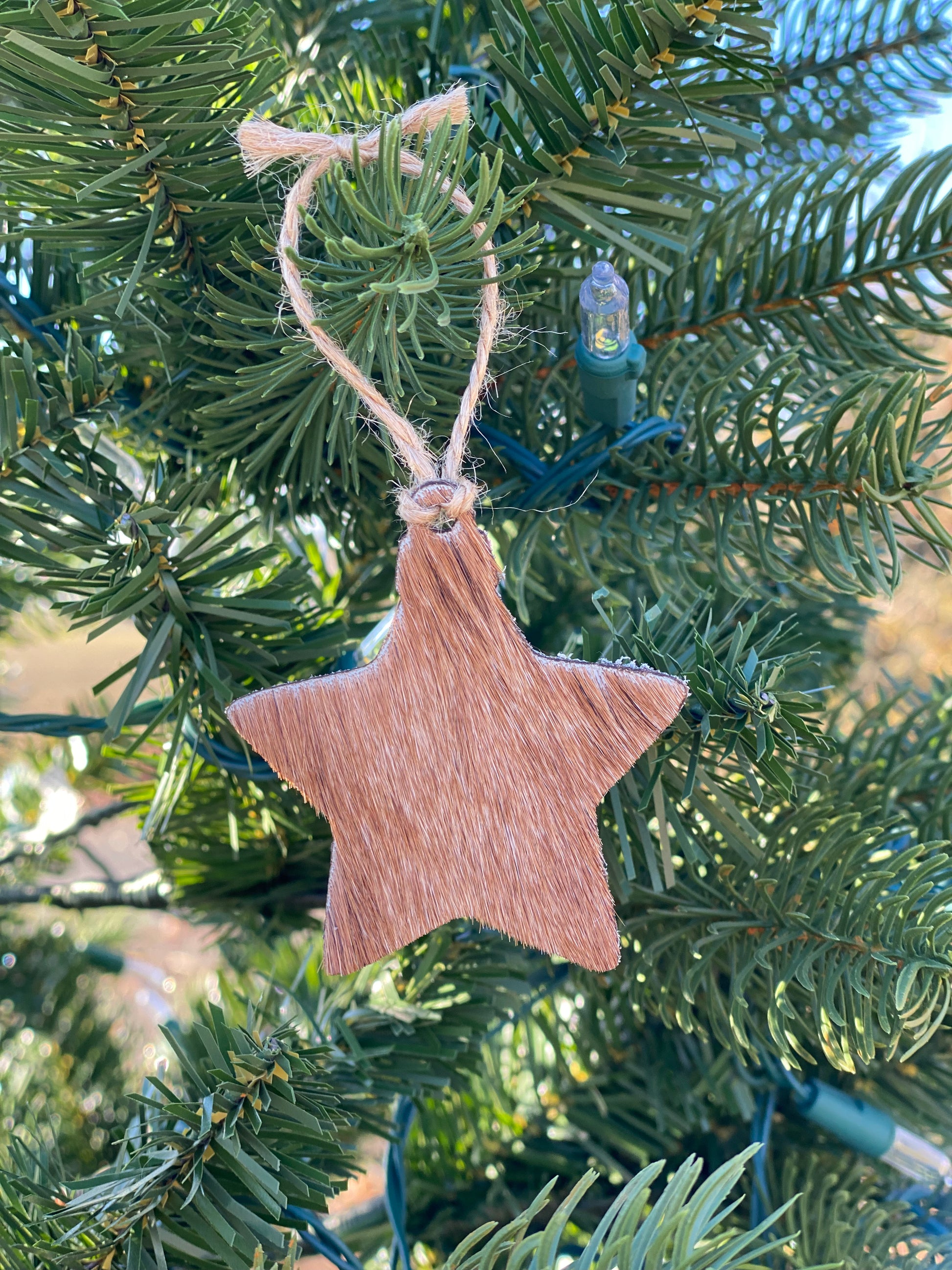 Cowhide Christmas Ornaments - Pistol Annie's Boutique