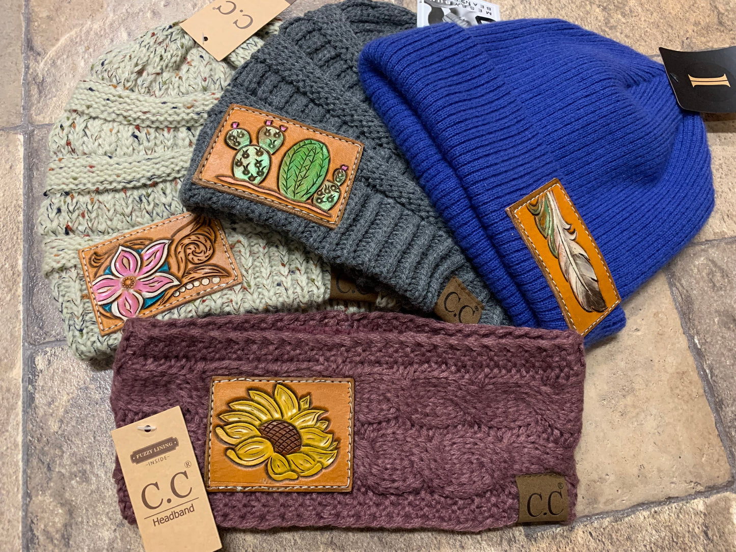 Beanie with Custom Hat Patch - Pistol Annie's Boutique