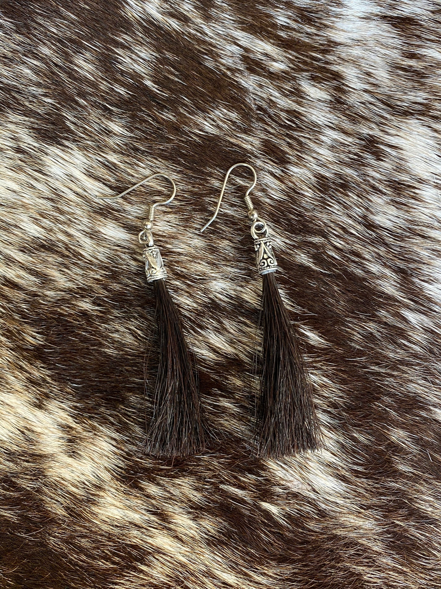 Custom Horse Hair Earrings - Pistol Annie's Boutique