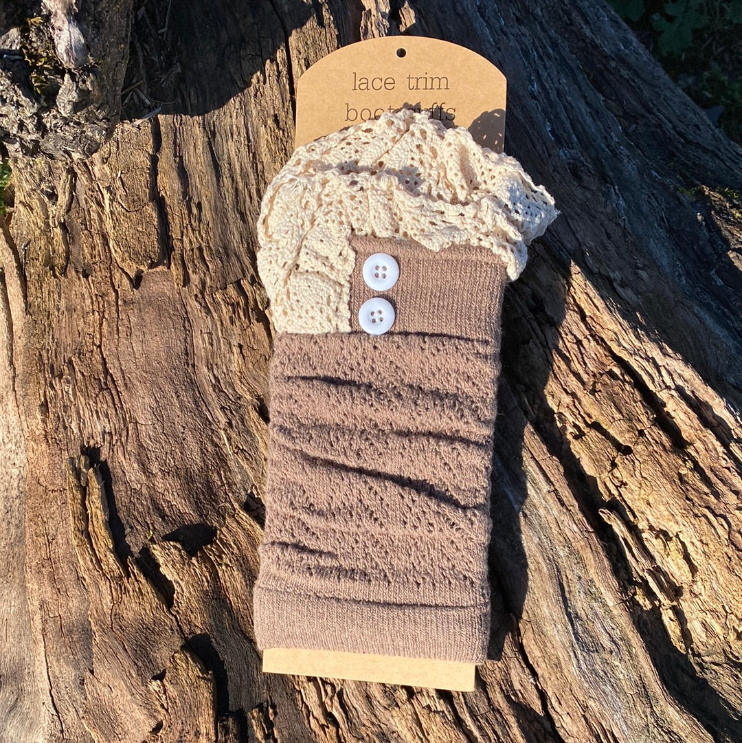 Lace Trim Boot Cuffs - Pistol Annie's Boutique