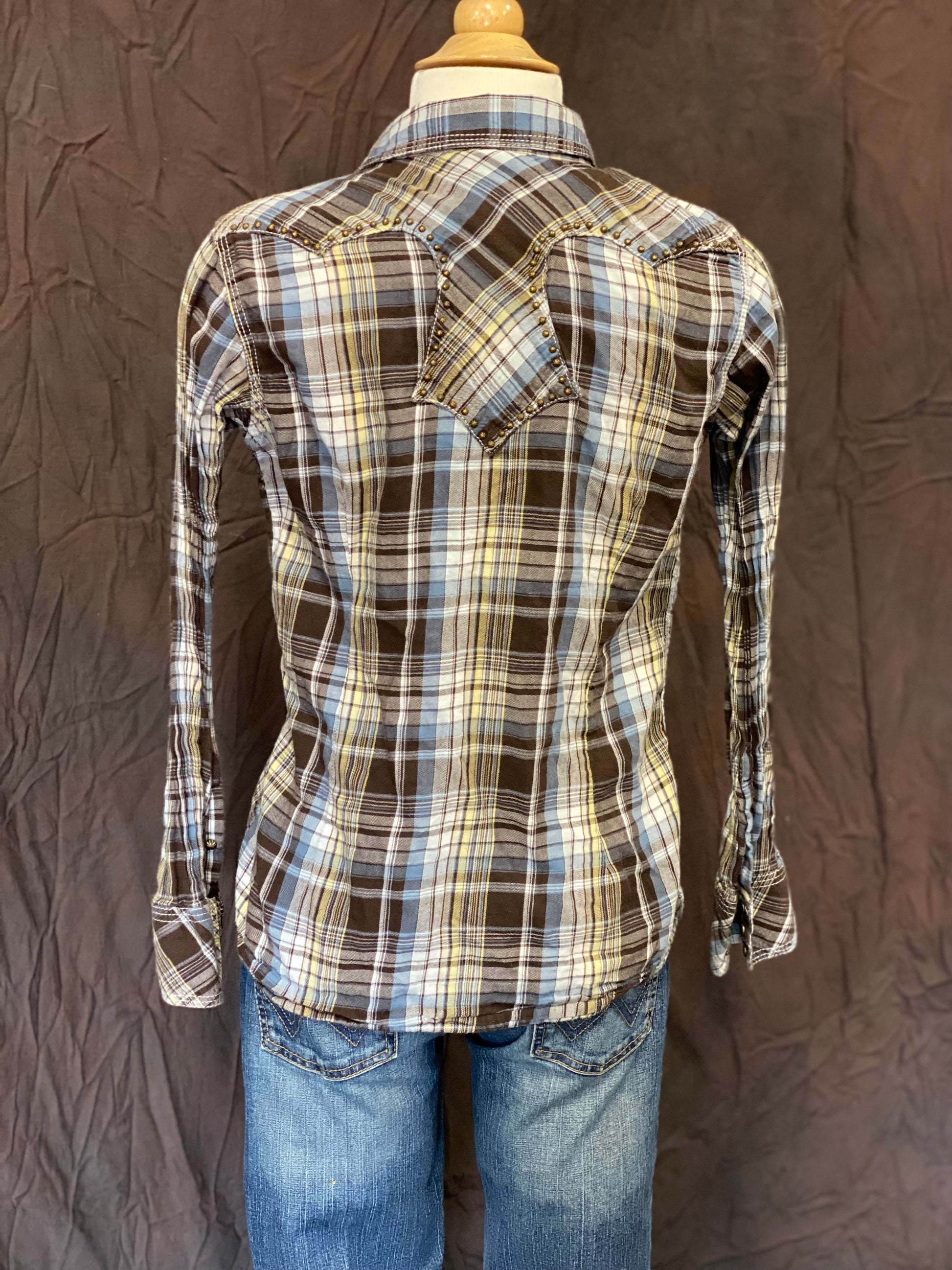 Ariat Plaid Western Button Down - Pistol Annie's Boutique