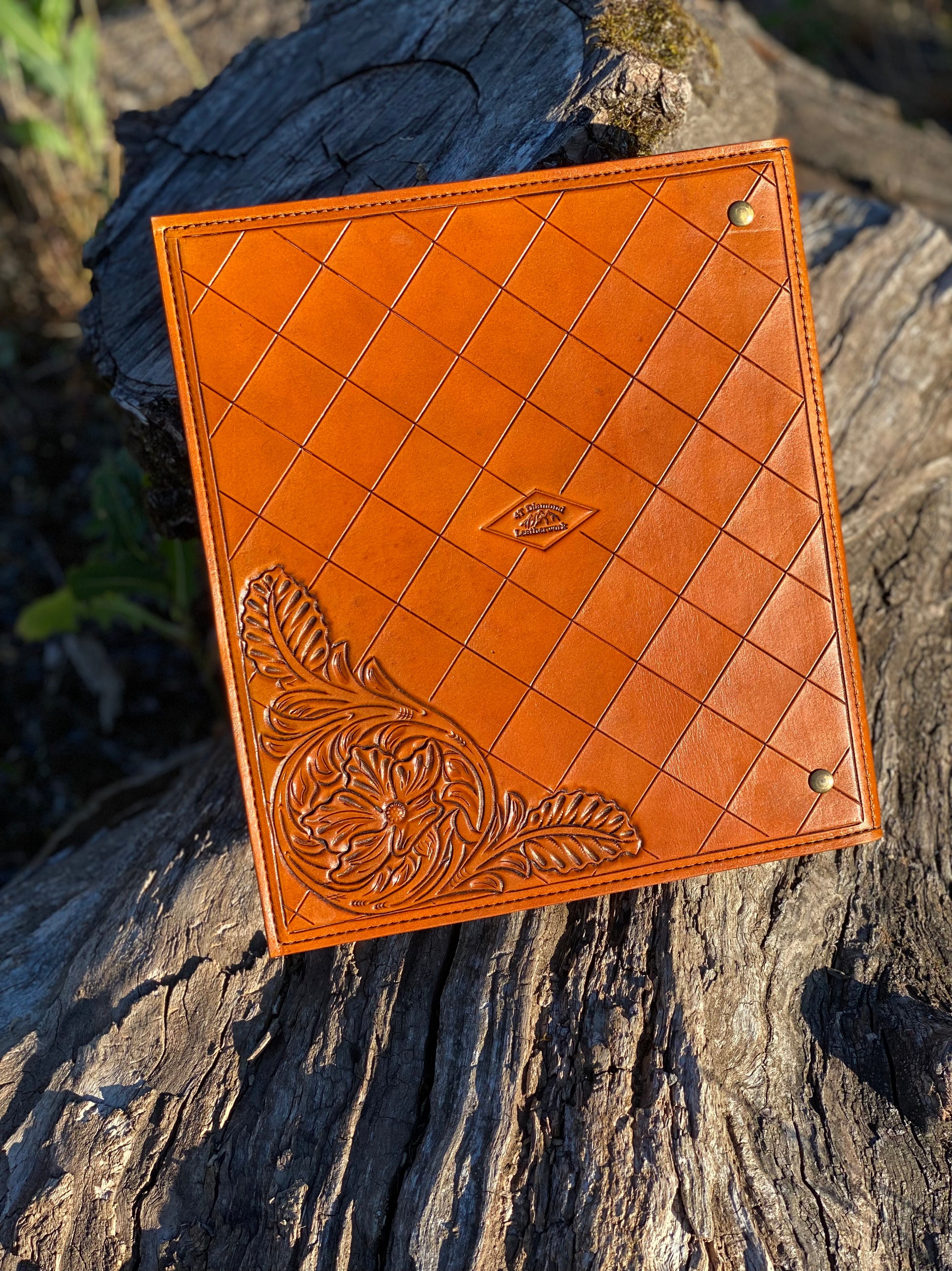 Custom Order Leather Scrapbook