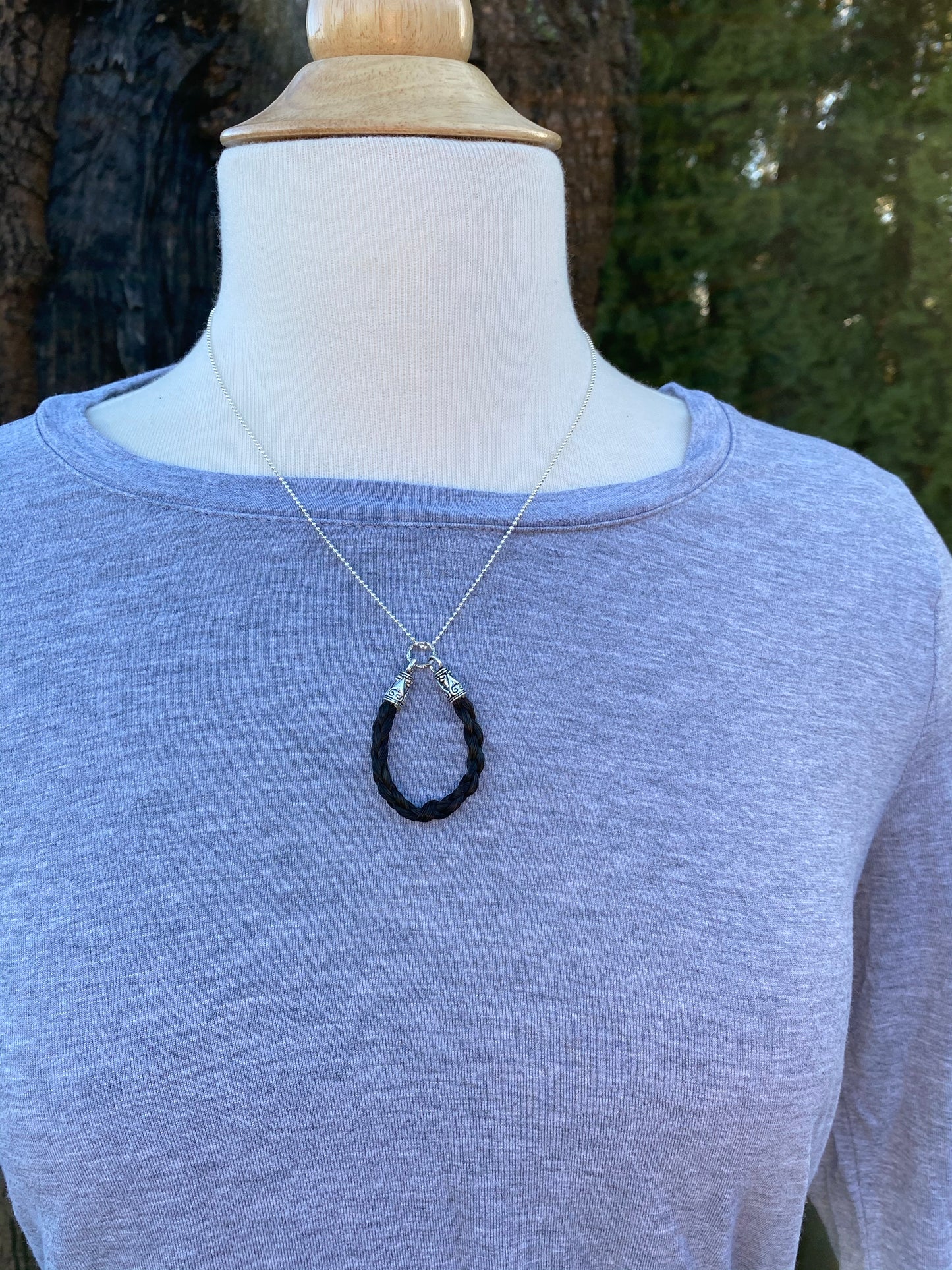 Horseshoe Braided Horsehair Necklace - Pistol Annie's Boutique