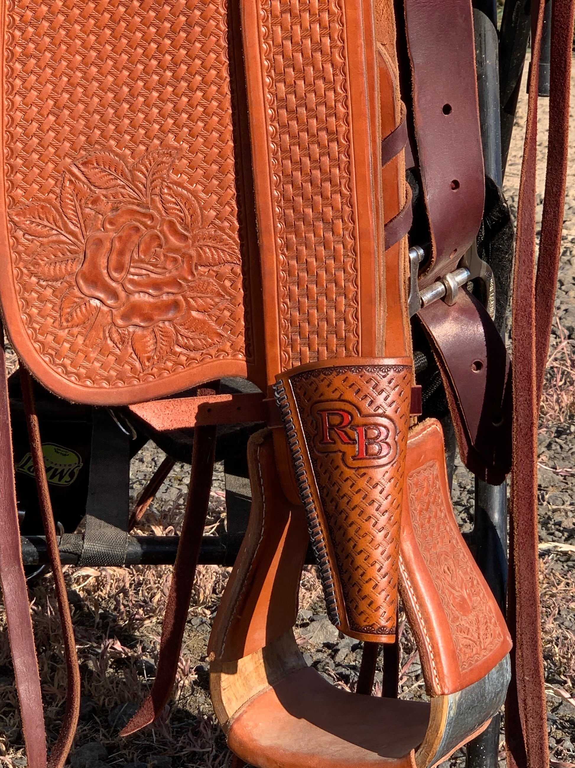 Custom Leather Flag Boot - Pistol Annie's Boutique