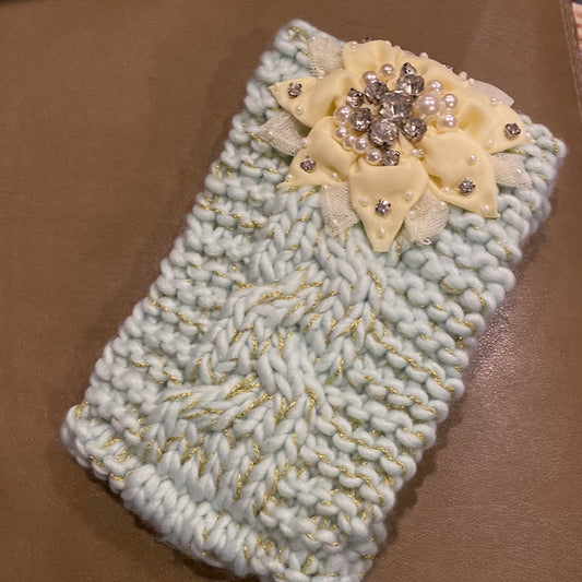 Fancy Embellished Knitted Headband - Pistol Annie's Boutique